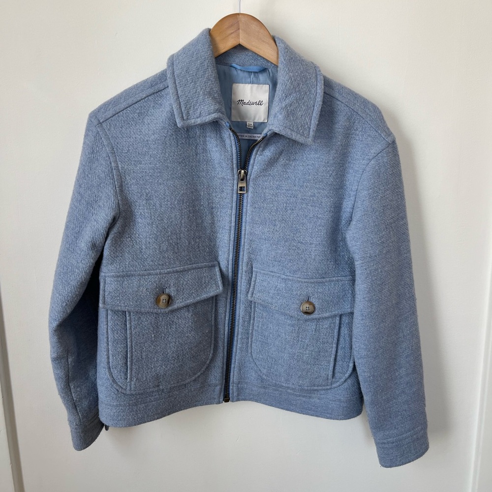 Madewell Brushed Crop Shirt Jacket